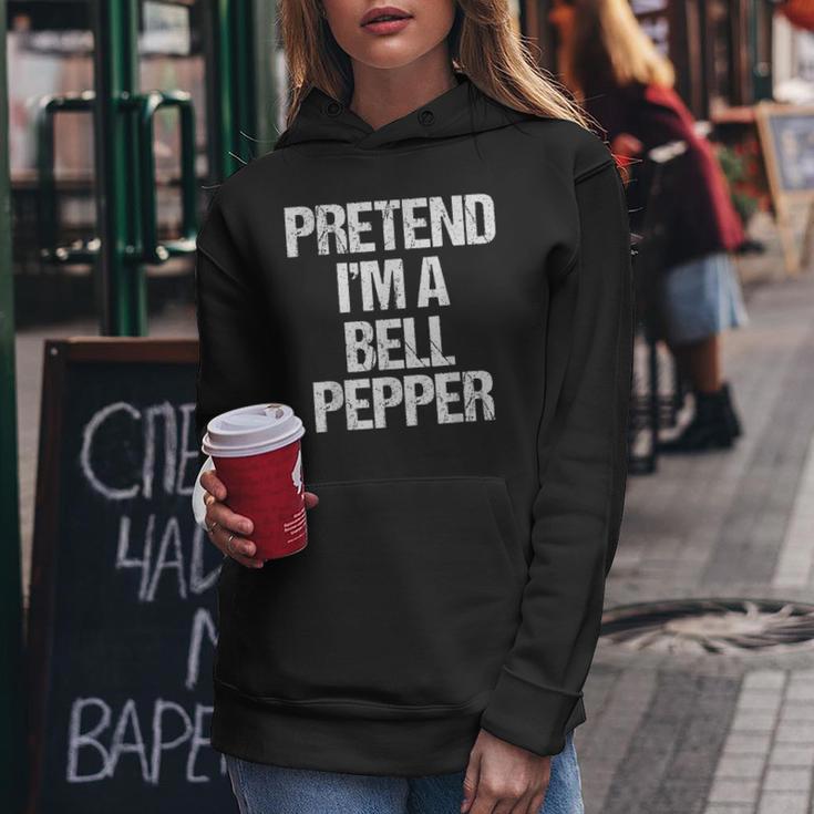 Vorgeben Ich Bin Eine Paprika Lustig Faul Halloween-Kostüm Frauen Hoodie Lustige Geschenke