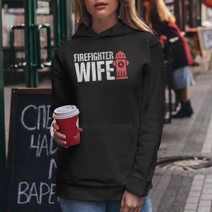 Wife - Fire Department & Fire Fighter Firefighter Women Hoodie Funny Gifts