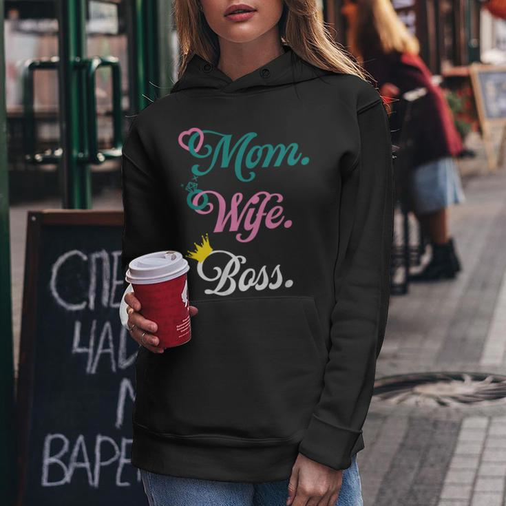 Wife Mom Boss Lady Mothers Day Women Hoodie Unique Gifts