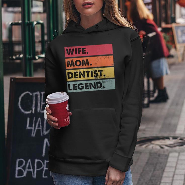 Wife Mom Dentist Legend Lustige Zahnärzte Mutter Frauen Frauen Hoodie Lustige Geschenke