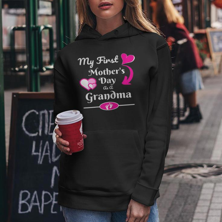 Womens My First Mothers Day As Grandma 2019 New Grandma Gift Shirt Women Hoodie Unique Gifts