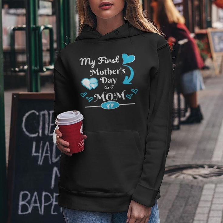 Womens My First Mothers Day As Mom 2019 New Mom Cute Gift Women Hoodie Unique Gifts