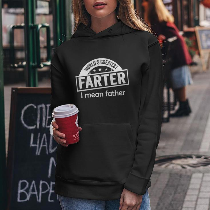 Worlds Greatest Farter Funny Father Dad Women Hoodie Unique Gifts
