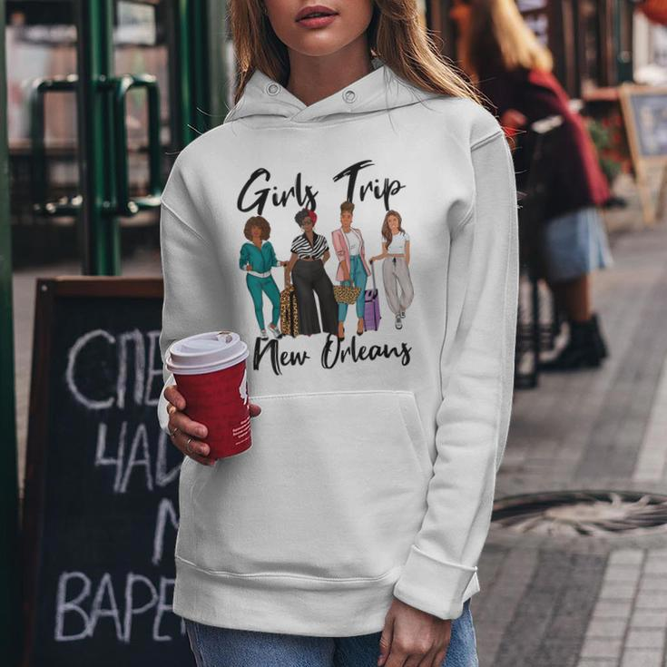 Girls Trip New Orleans For Melanin Afro Black Vacation Women Women Hoodie Unique Gifts