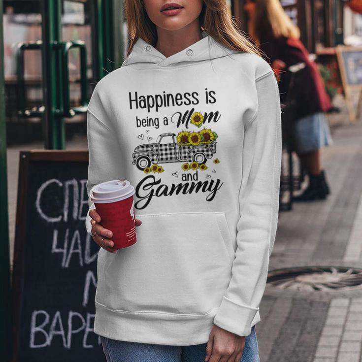 Happiness Is Being A Mom And Gammy Sunflower Gift Women Hoodie Unique Gifts