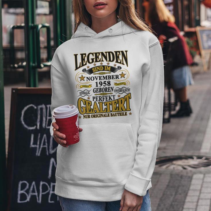 Legenden November 1958 Geburtstag Hoodie, 65 Jahre Lustiges Tee Lustige Geschenke