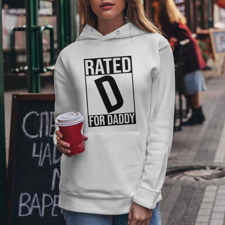 Rated D For Daddy Funny Gift For Dad V2 Women Hoodie Unique Gifts