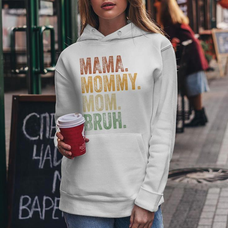 Womens Mama Mommy Mom Bruh Funny Mommy And Me Boy Mom Life Women Hoodie Unique Gifts