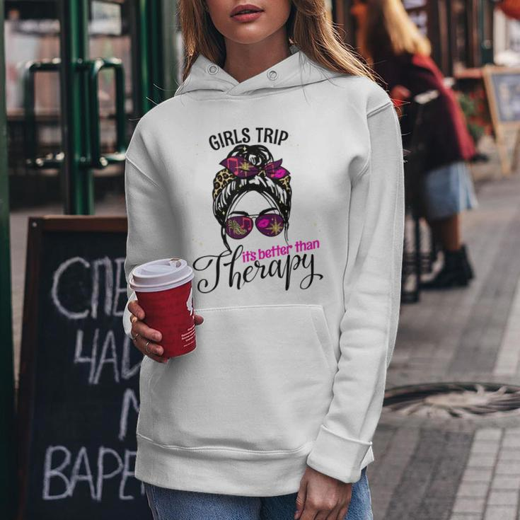Womens Weekend Vacation Girls Trip Better Than Therapy Women Hoodie Unique Gifts