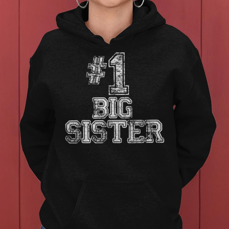 1 Big SisterNumber One Sports Jersey Gift Women Hoodie