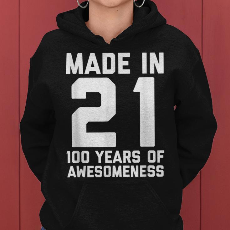 100 Geburtstag Geschenk Für Ihre Frauen 100 Jahre Alte Oma Frauen Hoodie