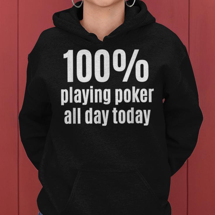 100 Pokerspieler Lustiger Gambling Und Gambler Frauen Hoodie