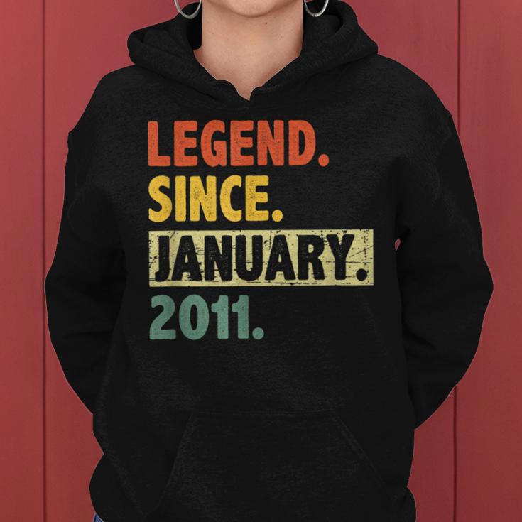 12 Geburtstag Legende Seit Januar 2011 12 Jahre Alt Frauen Hoodie