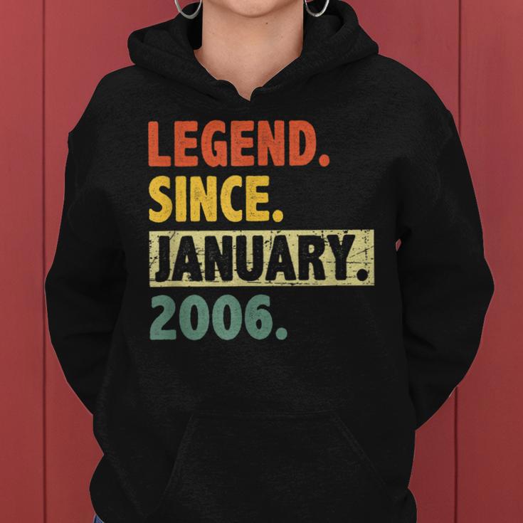 17 Geburtstag Legende Seit Januar 2006 17 Jahre Alt Frauen Hoodie