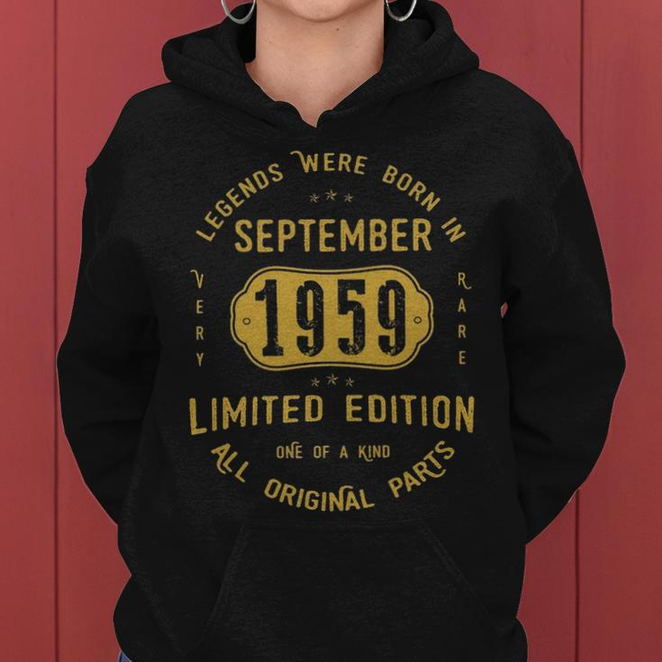 1959 September Birthday Gift  1959 September Limited Edition Women Hoodie Graphic Print Hooded Sweatshirt