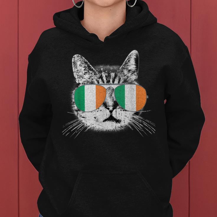 St Patricks Day T  Cat Irish Flag Ireland Men Women  Women Hoodie