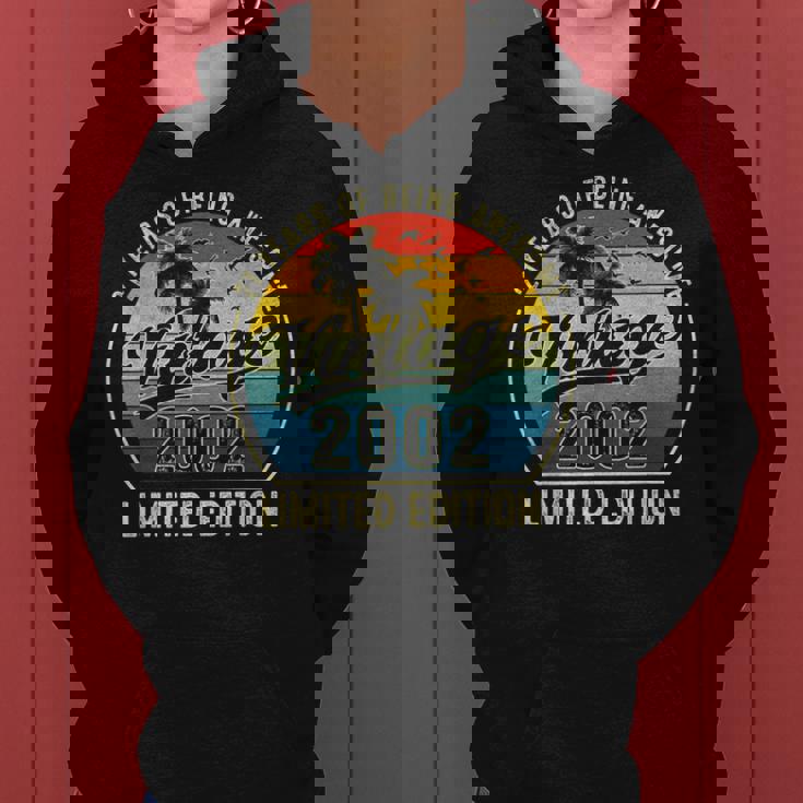 21 Year Old Vintage 2002 Limited Edition 21St Birthday Retro V3 Women Hoodie