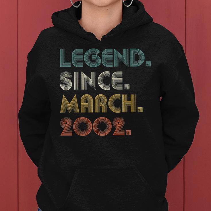 21 Years Old Legend Since March 2002 21St Birthday Gifts Women Hoodie