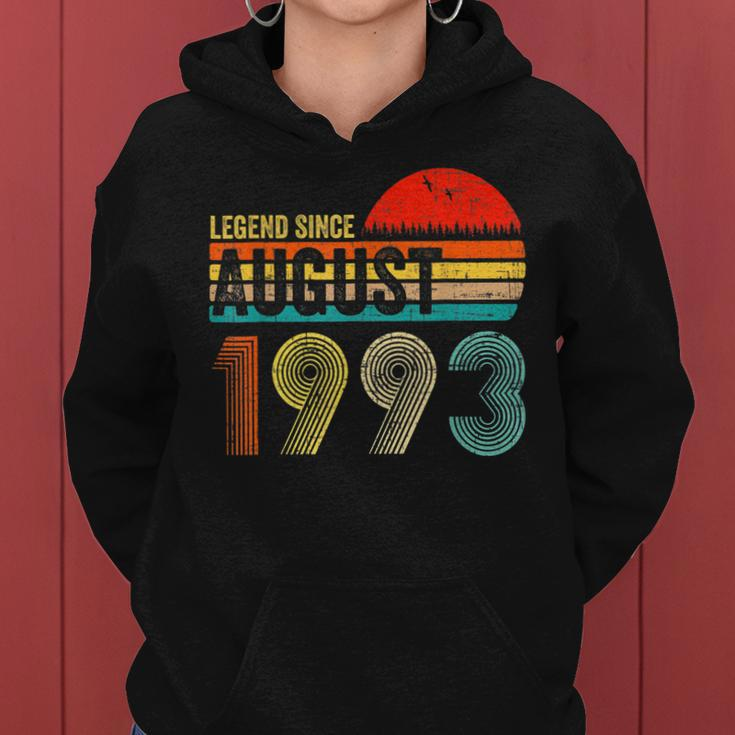 30 Years Old Retro Birthday Gifts Legend Since August 1993 V2 Women Hoodie