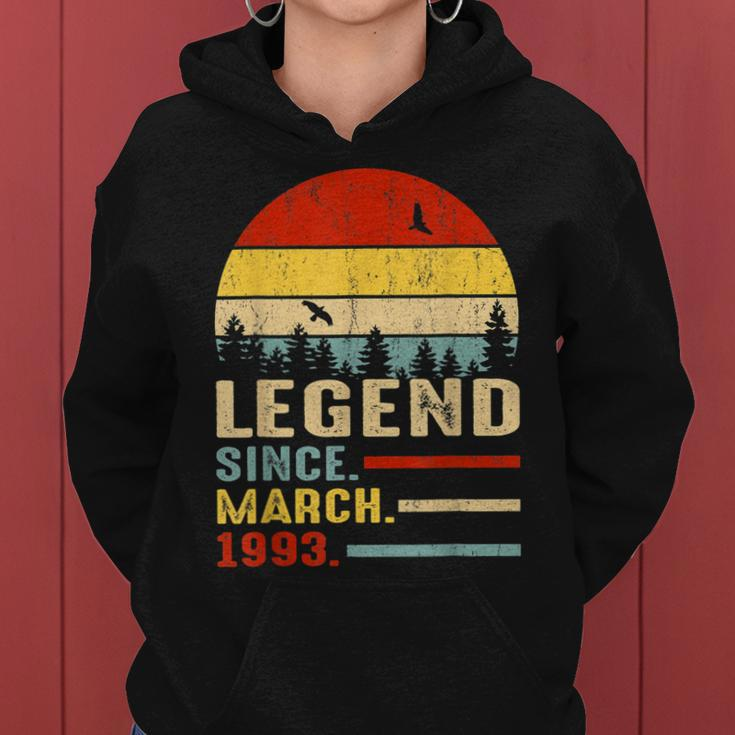 30 Years Old Retro Birthday Gifts Legend Since March 1993 V2 Women Hoodie