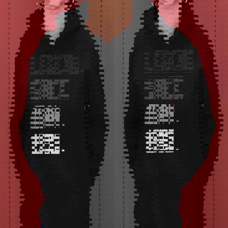 30Th Birthday Gifts 30 Years Old Legend Since May 1993 Women Hoodie