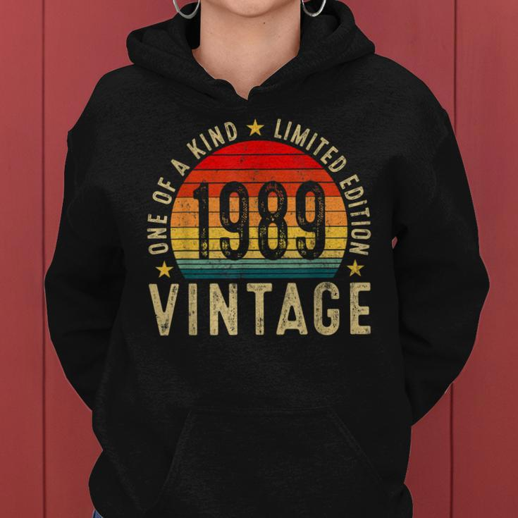 34 Year Old Gifts Vintage 1989 Limited Edition 34Th Birthday Women Hoodie
