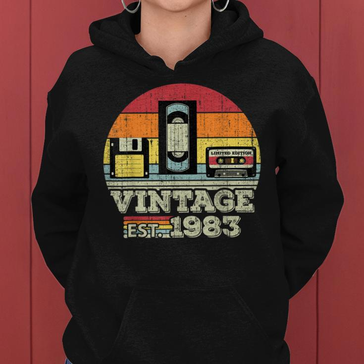 40 Year Old Vintage 1983 40Th Birthday Gifts For Women Men Women Hoodie