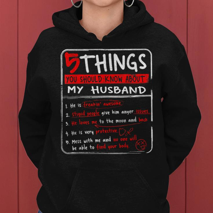 5 Things You Should Know About My Husband Wife Gift Women Hoodie