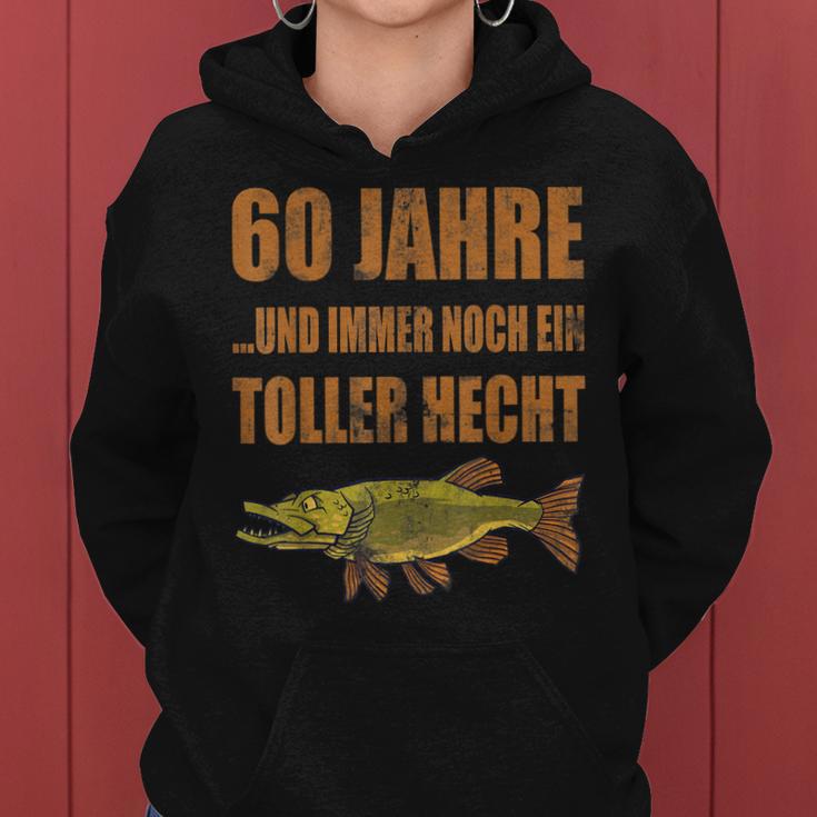 60 Jahre Geburtstag Angler Hoodie, Toller Hecht Vintage Design