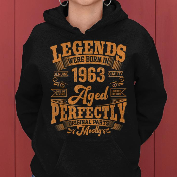 60 Year Old Gifts Legends Born In 1963 Vintage 60Th Birthday Women Hoodie
