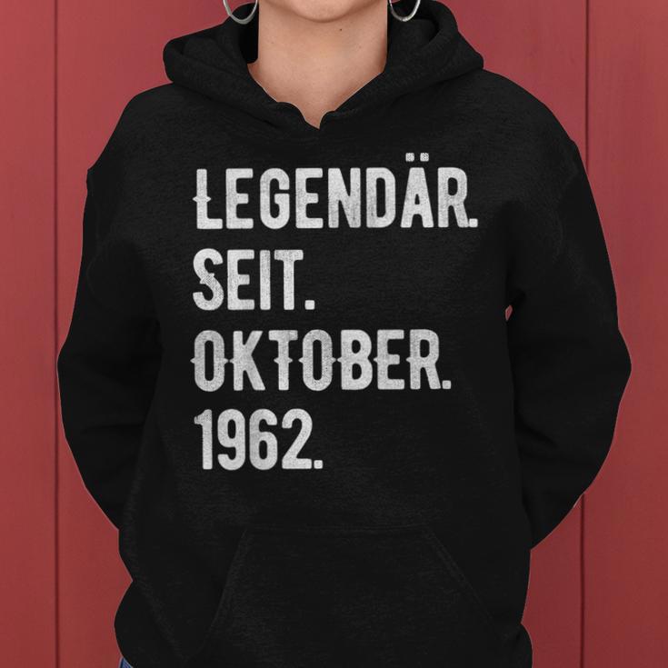 61 Geburtstag Geschenk 61 Jahre Legendär Seit Oktober 1962 Frauen Hoodie