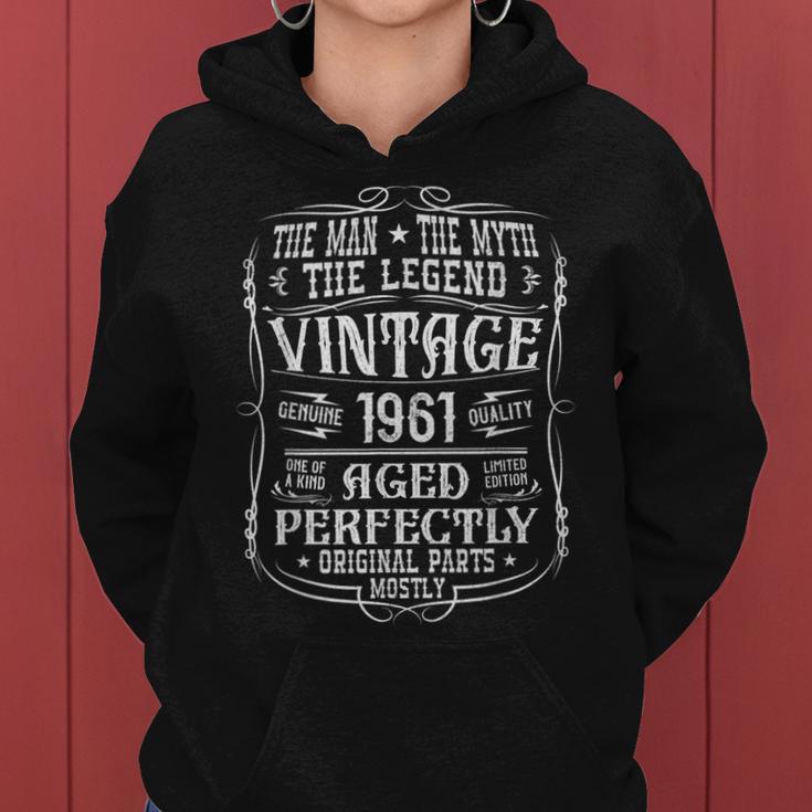 62. Geburtstag Vintage 1961 Herren Hoodie - Mythos & Legende