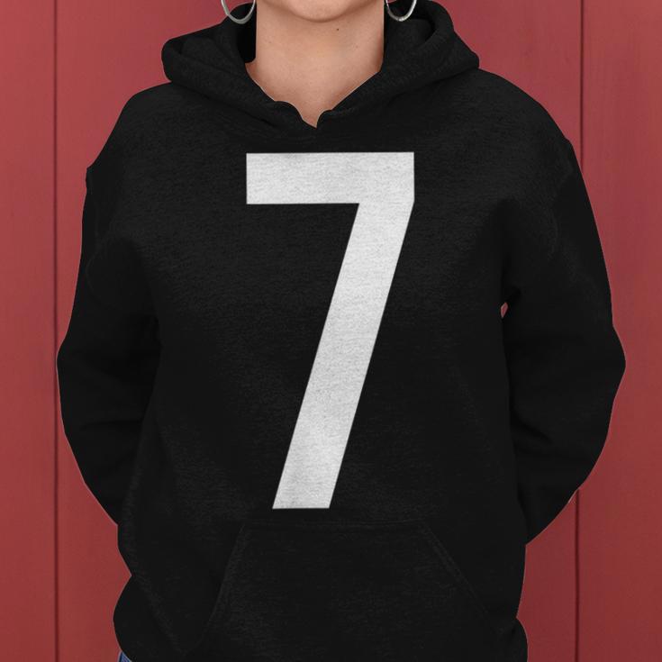 7 Zahlen Buchstaben Symbol Alphabet Initiale Frauen Hoodie