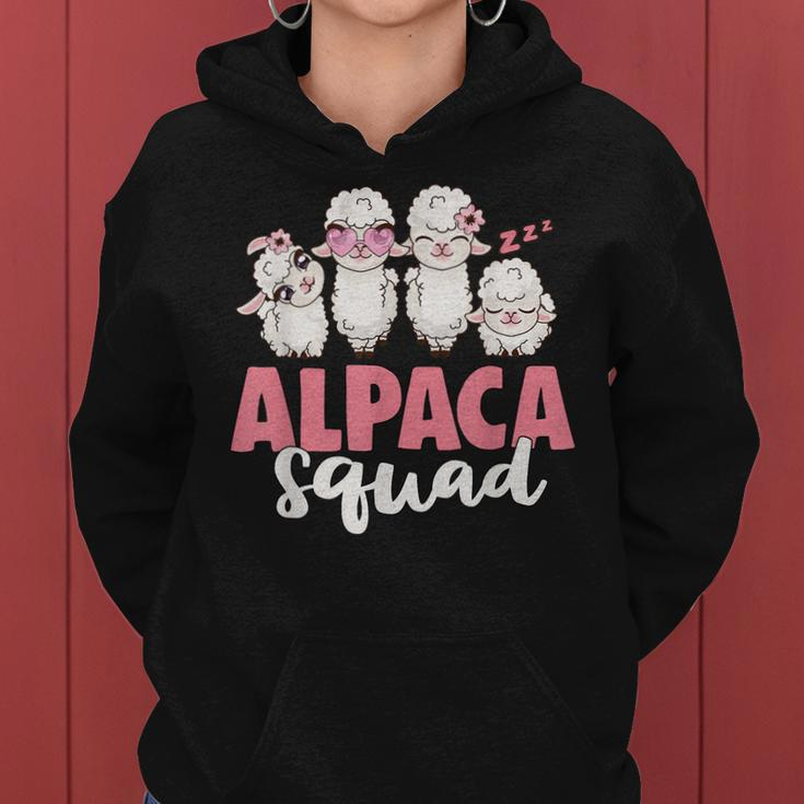 Alpaca Squad Cute N Girls Gift For Llama & Alpaca Lovers Women Hoodie
