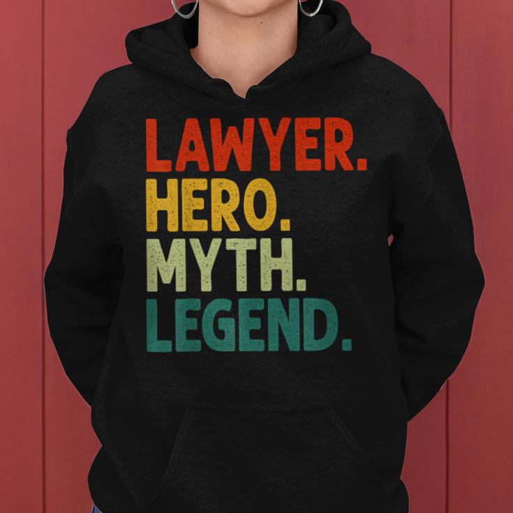 Anwalt Held Mythos Legende Retro Vintage-Anwalt Frauen Hoodie