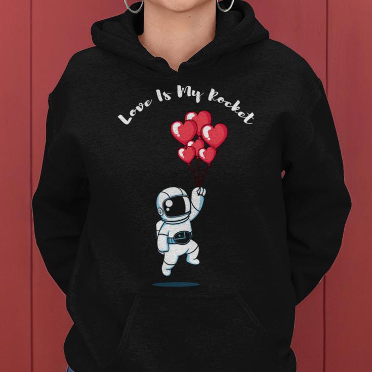 Astronaut Space Valentinstag Zitat Herzen Happy Valentines Frauen Hoodie