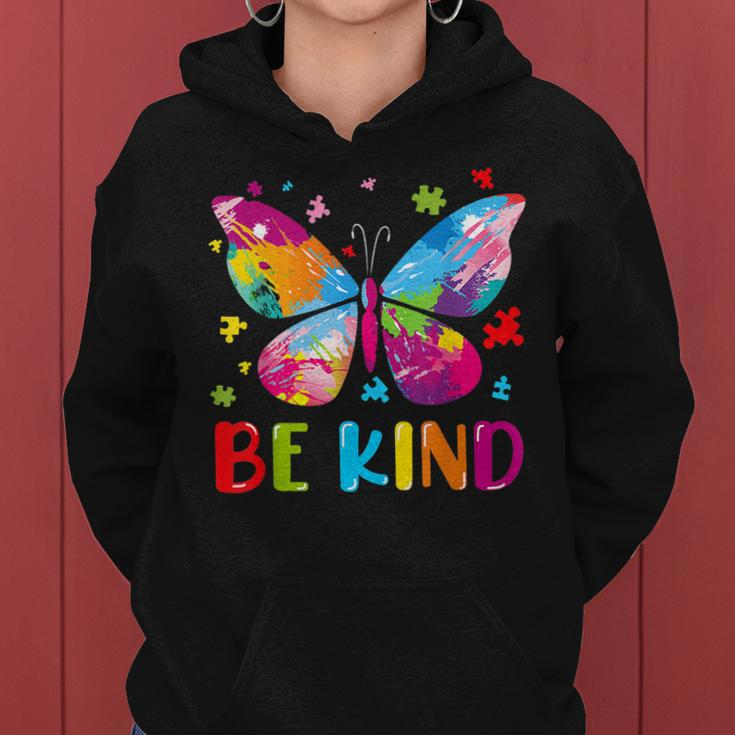 Autism Awareness Kindness Butterfly Be Kind Teacher Women Women Hoodie