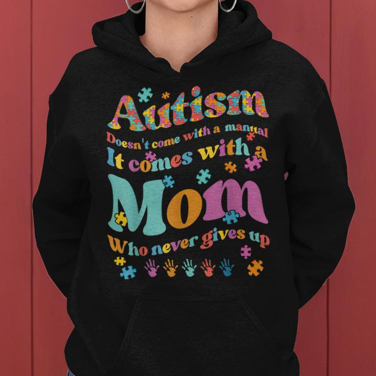 Autism Mom Life Autism Awareness Month Mama Autistic Vintage Women Hoodie