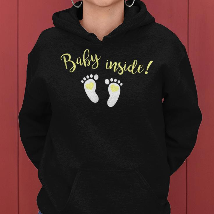 Baby InsideFor Pregnant Mom And New Parent Women Hoodie