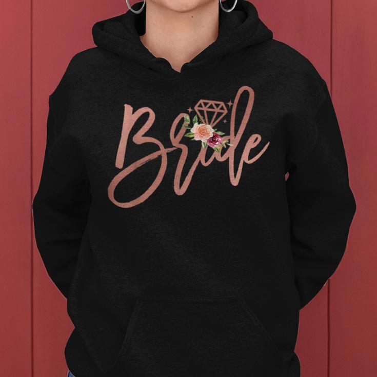 Bachelorette Bride Bridal Wedding Shower Gift Floral Cute Women Hoodie