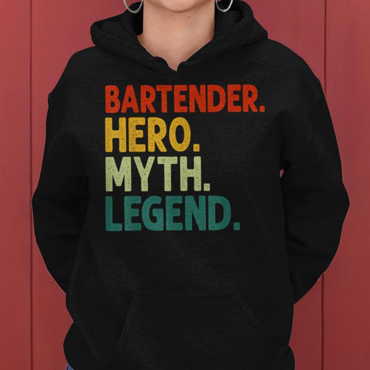 Barkeeper Hero Myth Legend Vintage Barkeeper Frauen Hoodie