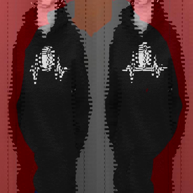 Basketball Herzschlag Herren Hoodie, Sportliches Design in Schwarz