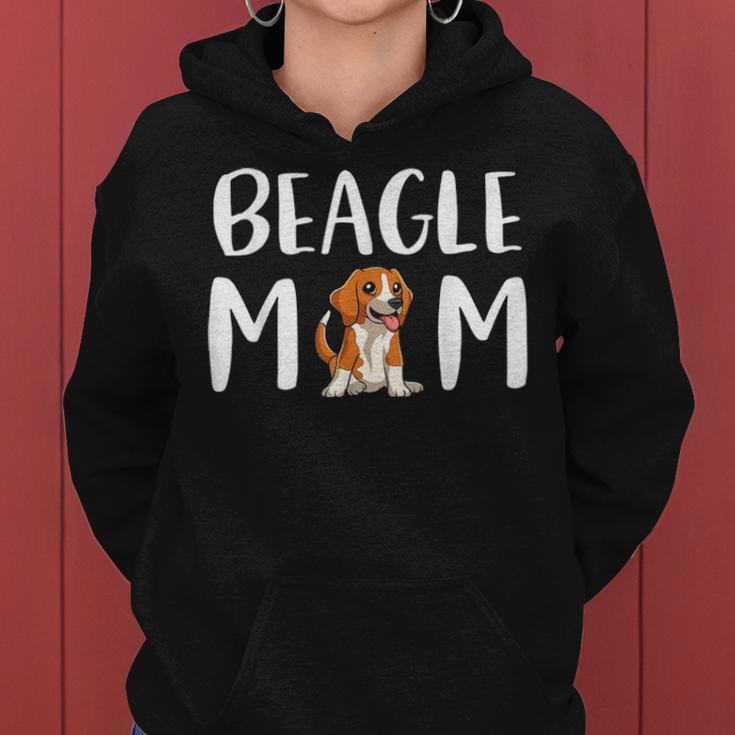 Beagle Mom Cute Beagle Art Graphic Beagle Dog Mom Women Hoodie