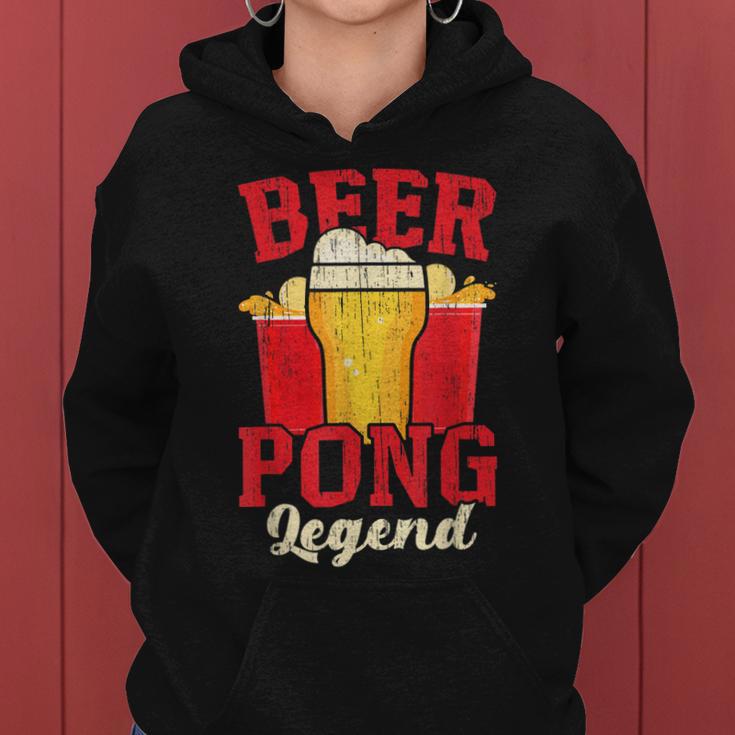 Beer Pong Legend Alkohol Trinkspiel Beer Pong Frauen Hoodie