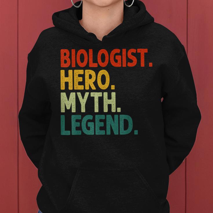 Biologist Hero Myth Legend Vintage Biologie Frauen Hoodie