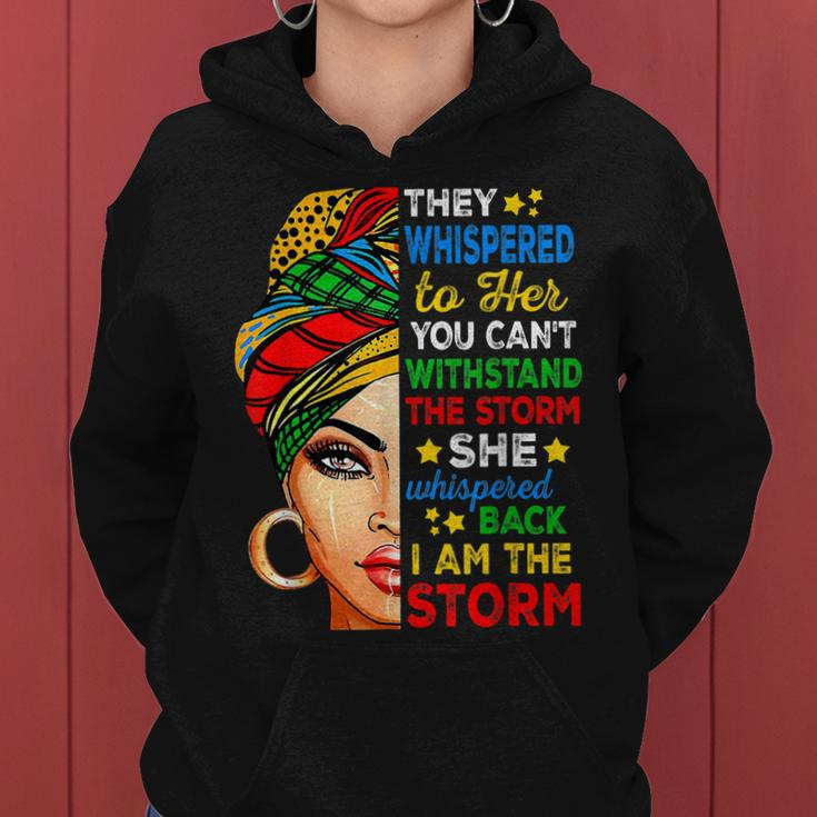 Black History Month African Woman Afro I Am The Storm Women V2 Women Hoodie