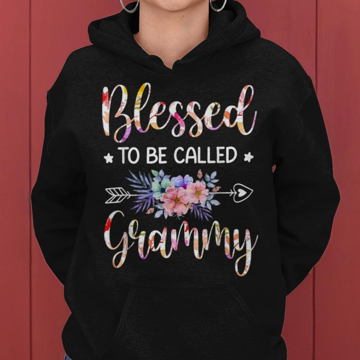 Blessed To Be Called Grammy Floral Mothers Day Women Hoodie