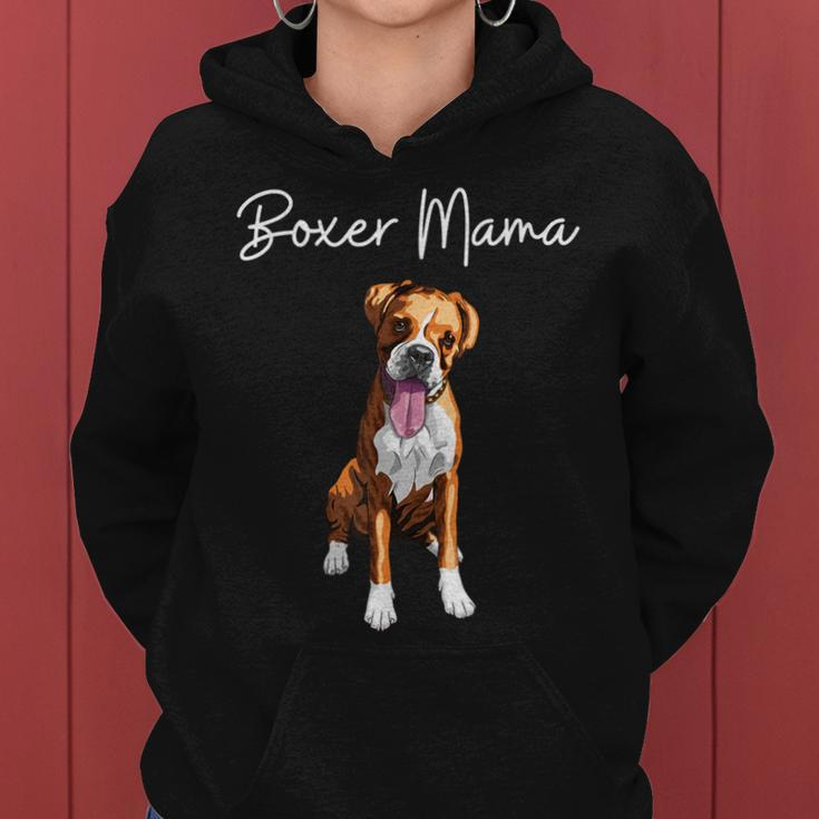 Boxer Mama Boxer Mom Gift Boxer Parent I Love My Boxer Dogs Women Hoodie