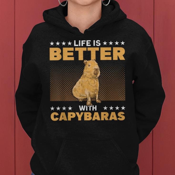 Capybara Capy Mama Capybara Liebhaber Wasserschwein Frauen Hoodie