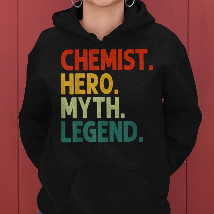 Chemist Hero Myth Legend Vintage Chemie Frauen Hoodie